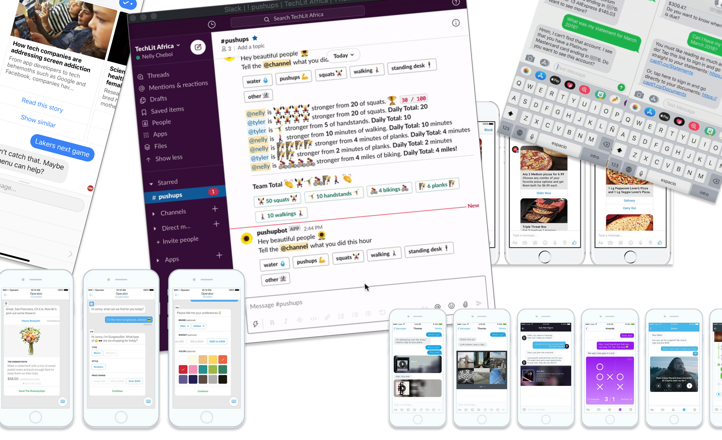 Chat interface pics