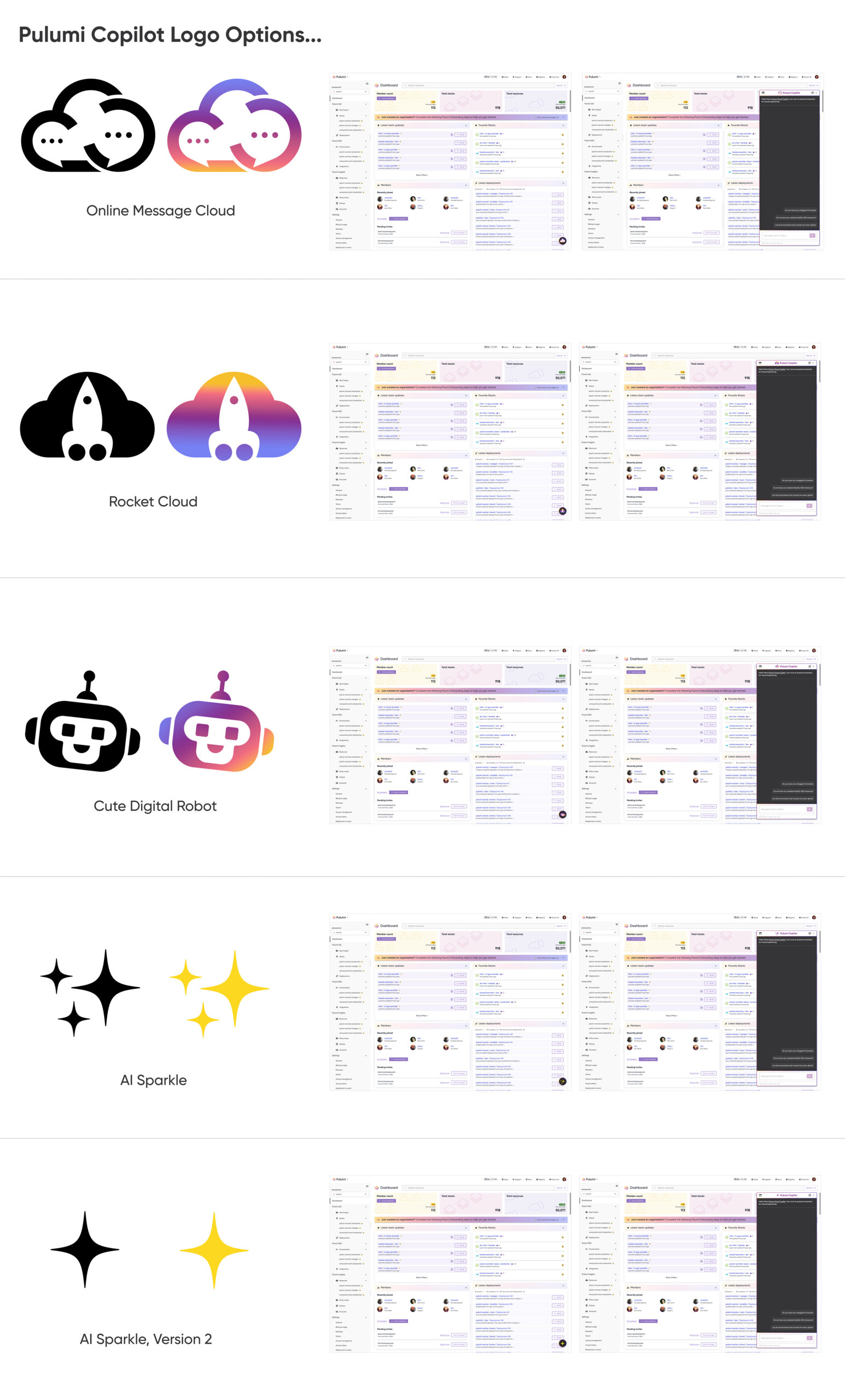  Copilot logo options